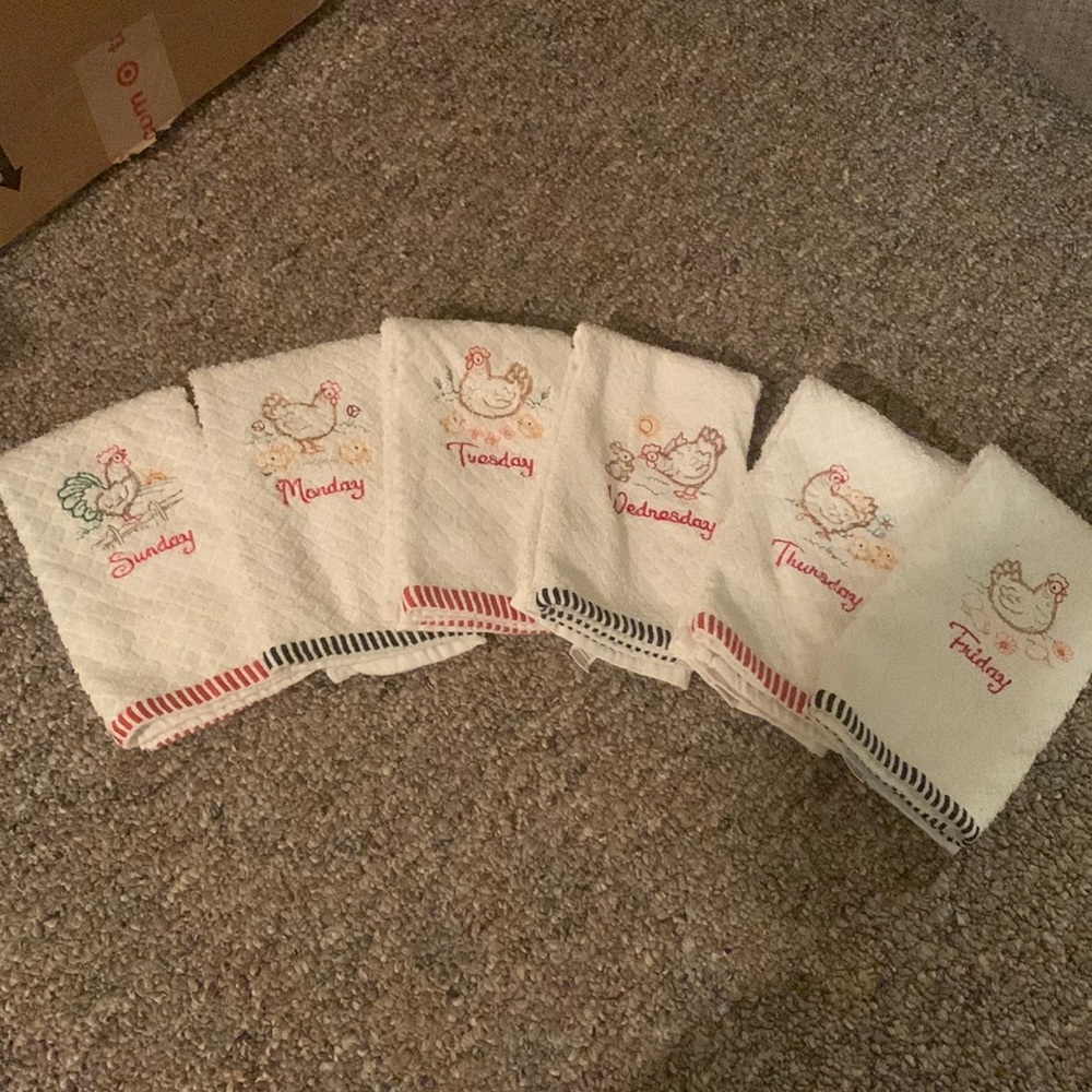 Days Of The Week (minus Saturday) Towels
